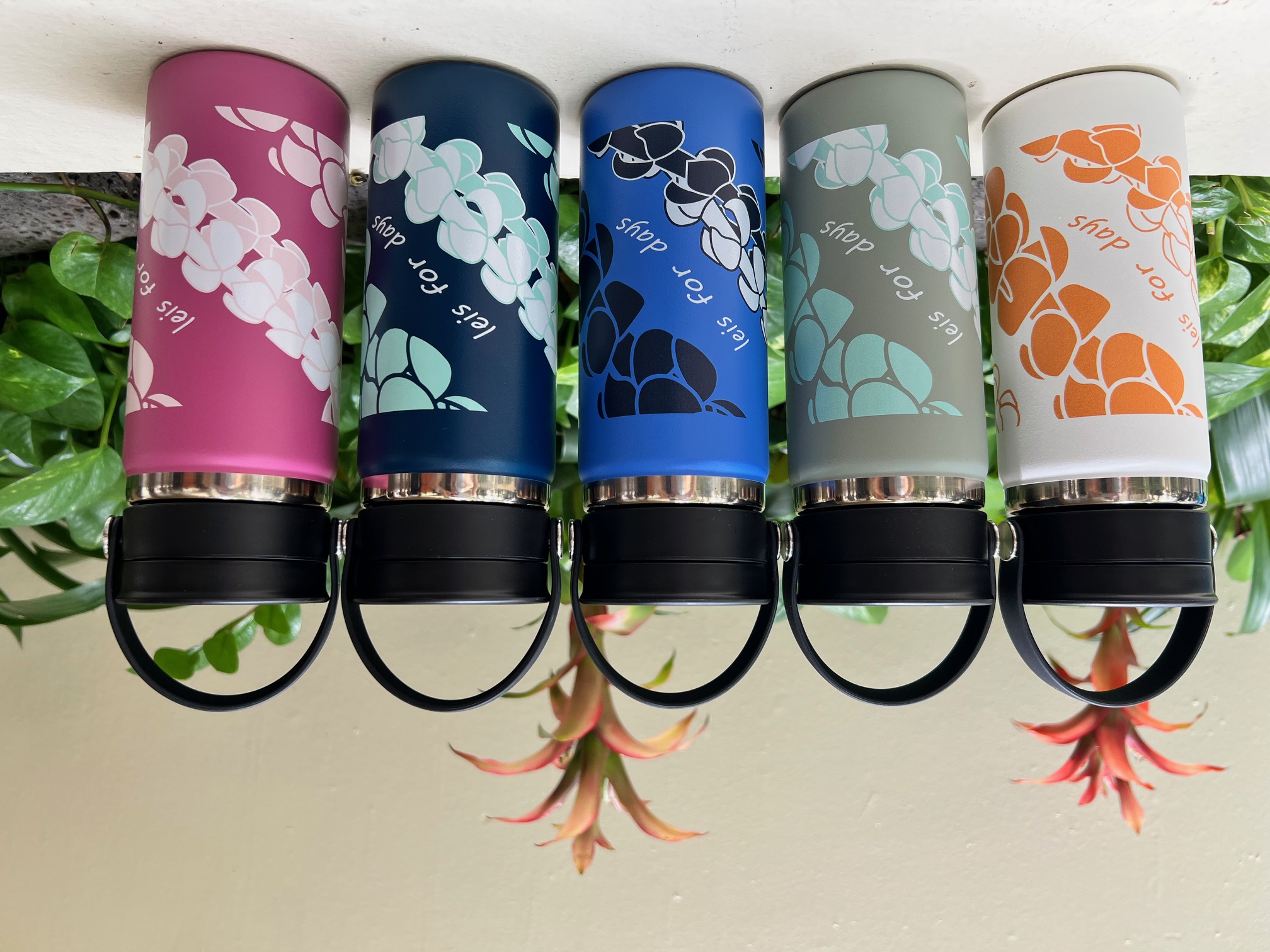 ハワイ限定】【Lei For Days】ワイドマウスシップリッド16オンス（473