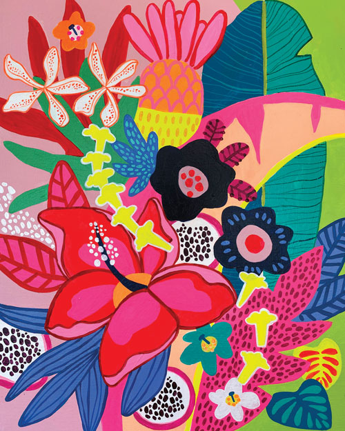 Farmers Market Maui Print Art