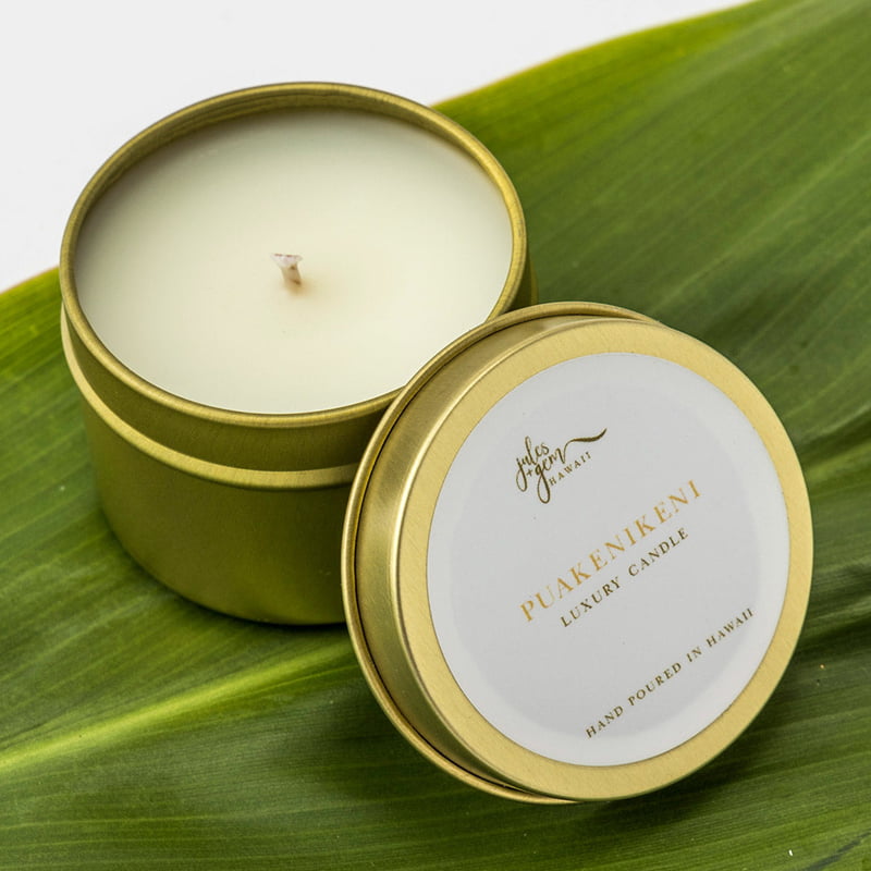 トラベル・ティン・ソイ・キャンドル 2oz（Puakenikeniの香り）